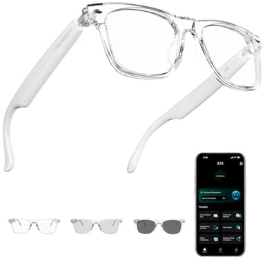 Giwbeiv AI Smart Glasses for Men and Women with Chat GPT, Bluetooth Translation Glasses with 164 Languages and Color-Change Lens, Music Playback & Hands-Free Calls, UV & Blue Light Protection