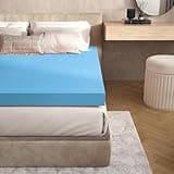 Jacia House 3 Inch Bed Foam Hospital Size Mattress Topper in a Box, Hospital Bed Topper, Certi PUR-US Certified 72 * 33 * 3 Inches Hospital Bed Essentials Mattress Pad Blue
