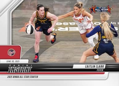 2025 Panini Instant WNBA Caitlin Clark #111 2025 WNBA All Star Starter Indiana Fever Basketball Card