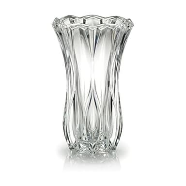 Mikasa Celebrations Blossom Crystal Vase, 12-Inch Tall, Elegant Cut Glass Design for Floral Arrangements and Decorative Centerpieces