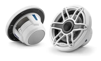 JL Audio M6 Series 6.5" Marine Coaxial Speakers w/Gloss White Sport Grille - M6-650X-S-GwGw [010-03090-00]