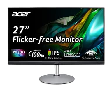 acer CB272U Ebmiiprx 27" WQHD 2560 x 1440 Home Office Monitor | AMD FreeSync | 1ms VRB | 100Hz | Zero Frame | Height Adjustable Stand with Swivel, Tilt & Pivot (Display Port 1.2 & 2 x HDMI 2.0 Ports)