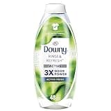 Downy RINSE & REFRESH Laundry Odor Remover and Fabric Softener for Activewear, Active Fresh Scent, 48 oz