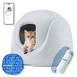 CATLINK Self Cleaning Litter Box, Pinch-free Safety Protection Automatic Litter Box for Fat Cats, Kitten, Senior, Short-legged and Disabled Cat, Suitable for Beginner/Traveler/New Cat Parents, SE lite