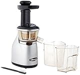 Omega Vertical Low Speed Juicer, 150-Watt, Silver