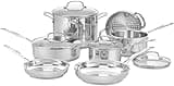 Cuisinart 11-Piece Cookware Set, Chef's Classic Stainless Steel Collection 77-11G