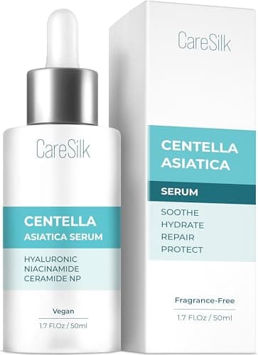 Centella Asiatica Face Serum - Natural Calming & Protecting Moisturizer with Pure Centella Extract - Niacinamide & Hyaluronic Acid Serum for Face