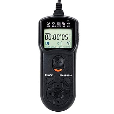 JJC TC-80N3 Intervalometer Timer Remote Shutter Release Time Laspe for Canon EOS R1 R5 Mark II R3 5D Mark IV III II 6D Mark II 7D Mark II 5DsR 1Dx Mark III II 1Ds Mark III 50D 40D & More Canon Cameras