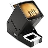 DigitConvert 35mm Slide Viewer, 3X Magnification, USB Powered/Battery Operation-for 35mm Slides & Positive Film Negatives (4AA Batteries Included)