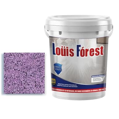 0.13/0.26/0.79 Gal Louis Forest Epoxy Floor Paint, Epoxy Sand Floor Paint, High Gloss Marble Effect Coating for Concrete, Waterproof, Non-Slip, for Basement, Wood Floors, Garage, Outdoor (Purple,0.79Gal(3kg))