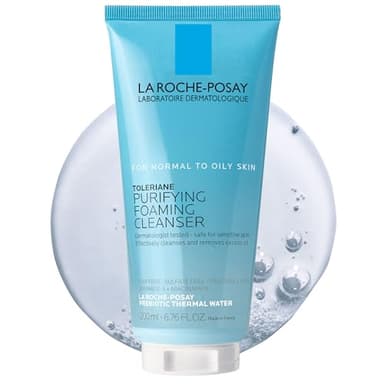 La Roche-Posay Toleriane Purifying Foaming Facial Cleanser, Oil Free Face Wash for Women & Men with Niacinamide + Ceramides, Pore Cleanser Safe For Sensitive Skin, Won’t Dry Out Skin, Soap Free, 200ml