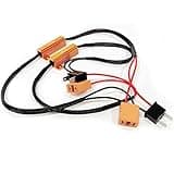 O-NEX H7 LED Load Resistor Kit 50W 8ohm Headlight Bulb Relay Harness Adapter Anti Flicker Error Decoder Warning Canceller