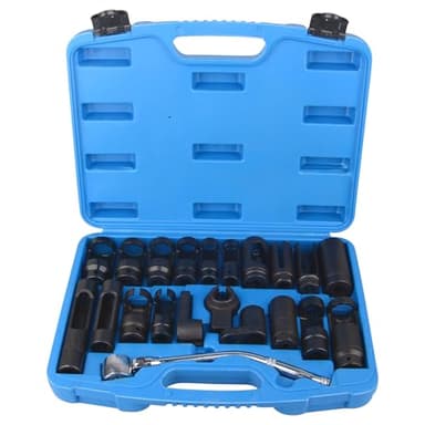 DAYUAN 21pcs Oxygen Sensor Socket Set, Oil Pressure Sending Unit Socket Set O2 Sensor Removal Socket Fit for Auto Truck Car