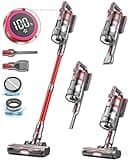 dsorupa Cordless Vacuum Cleaner, 45KPA/550W Stick Vacuum with LED Screen, Max 70mins Runtime, Dual Handle Wireless Vacuum Cleaners for Home, Anti-Tangle Vacuum Cordless for Carpet/Hardwood/Pet Hair