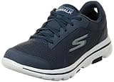 Skechers Men's Gowalk 5 Qualify-Athletic Mesh Lace Up Performance Walking Shoe Sneaker, Navy/Blue, 10