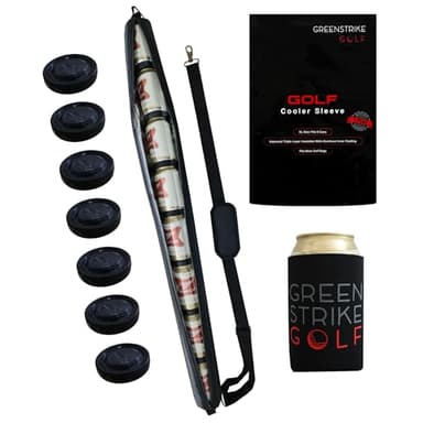 WOLVIO Premium Golf Bag Cooler Sleeve, 9 Can Capacity, 360-Degree Insulation, 1680D Oxford Fabric