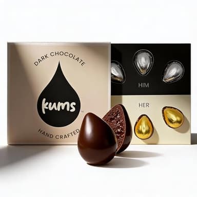 Kums Dark Chocolate Tabs (1 Box) for Men & Women