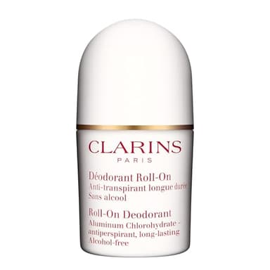 Clarins Roll-On Antiperspirant Deodorant | Alcohol Free | No White Residue | Long Lasting, Non-Sticky Formula| All Skin Types, Including Sensitive Skin | 1.7 Ounces