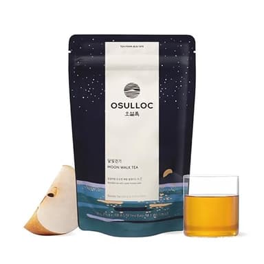 OSULLOC Moon Walk Tea (Korean Pear Flavor) | Sweet Fruit Tea | 20 Pyramid Tea Bags, 1.76oz