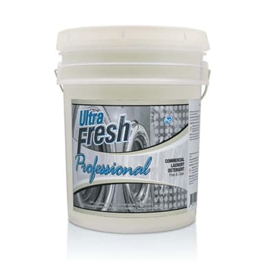 Ultra Fresh® Professional™ Commercial Laundry Detergent, Free & Clear, 5 Gal – Liquid with Easy Dispensing Pump for All Machine Types, up to 640 Loads