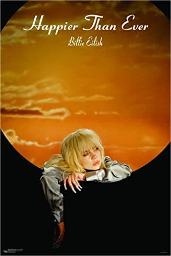 Scorpio Posters Billie Eilish - Happier Than Ever - Goldwing Poster - Officially Licensed - 24" x 36"