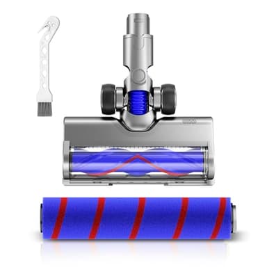 Vacuum Head Replacement Compatible with Dyson V6 Cordless Vacuum Cleaner. This motorhead part is designed for hardwood floor attachments. The accessory pack includes 1 motorhead and 2 roller brushes.