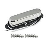 FLEOR Alnico 5 Guitar Pickups Single Coil TL Neck Pickup Chrome for TL Style Guitar Pickups Part