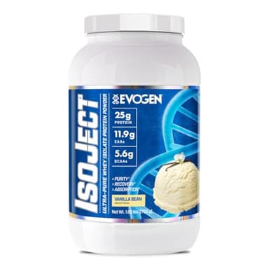 Evogen Isoject - Whey Protein Isolate | Ultra-Pure Whey Protein Powder with Ignitor Enzymes, BCAAs, and EAAs | Enhanced Absorption & Recovery | Vanilla | 25 Servings