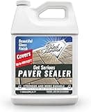 Get Serious Patio Paver Sealer Wet Look - Concrete Sealer Wet Look and Sand Lock All-in-One - Water Based High Gloss Concrete Sealer for Driveway, Brick Sealer, Stone Sealer - 128 Fl Oz Cement Sealer