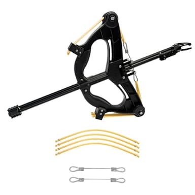 Compound Slingshot That Shoots Steel Balls, Both Handed Compound Bow Set for Adults, Professional Slingshot with Continuous Shooting for Outdoor （Black）