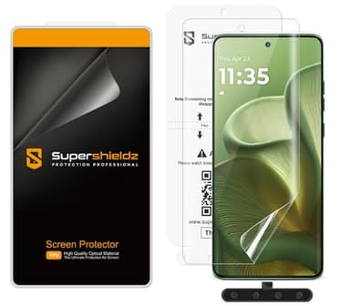 Supershieldz (2 Pack) Designed for Motorola Edge 2025 Screen Protector, High Definition Clear Shield (TPU)