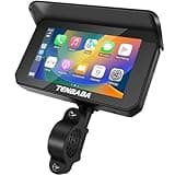 Tenbaba Portable Wireless Apple Carplay/Android Auto for Motorcycle, 5" Motorcycle Waterproof GPS Navigation, Apple Carplay for Motorcycle, GPS Display for Motorbike, Support Siri, Google Assistant