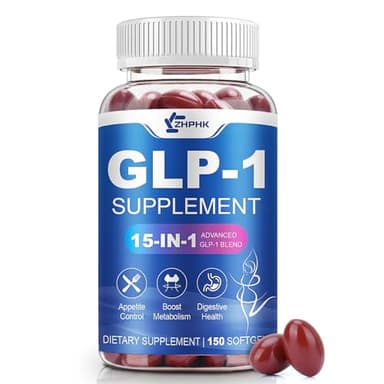 GLP-1 Supplement Natural Activator Formula GLP1 for Women & Men, with Probiotic, Hops, Green Tea for Energy, Gut Health, Hunger & Metabolism Support, 150 Count