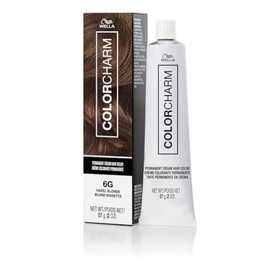 COLORCHARM Permanent Cream Hair Color, 6G Hazel Blonde, 2 oz.