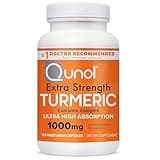 Qunol Turmeric Curcumin Supplement, Turmeric 1000mg With Ultra High Absorption, Joint Support Supplement, Extra Strength Turmeric Capsules, 2 Month Supply, 120 Count (Pack of 1)