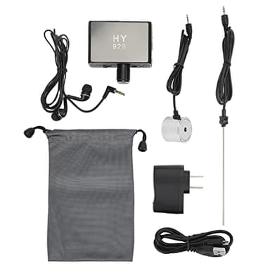 Ejoyous Water Leakage Detection, Underground Water Pipe Leak Detector Monitor with Dual Probe and Headphone Sound Adjustable Intensifier for Construction Site Pipeline Detection (US Plug)