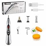 Acupuncture Pen, 9 Intensity Levels 5-in-1 Electronic Acupuncture Pen Pain Relief Therapy Rechargeable Powerful Meridian Energy Massage Pen Relief Pain Tools