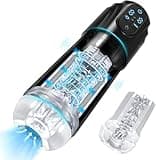 Automatic Sucking Masturbator for Men - Upgraded Male Masturbators Cup with 10 Vibrating & Suction, Hands Free Blowjob Adult Sex Toys Stroker Pocket Pussy with 3D Textured for Male Penis Pumps | Black