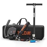 SMACO Mini Scuba Tank with Snorkel Mask 0.5L Portable Small Diving Tank with Full Face Diving Mask Reusable DOT Certified Pony Bottle Diving Cylinder Kit for Snorkeling Recreational Diving S300Plus