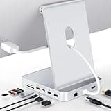 Minisopuru iExpandMate DS802PRO iMac Accessories with 4K@60Hz HDMI, USB C Charging, 2.5GbE, 4TB M.2 SSD Enclosure, USB C Hub for iMac 24 inch M1/M3/M4, iMac Hub with 4 USB, SD/TF, Audio | Silver