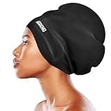 Aegend Extra Large Swimming Cap Long Hair for Women and Men,Youth, Waterproof Silicone Swim Cap for Dreads & Braids Extensions Weaves, 2 Sizes to Choose