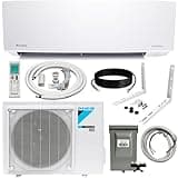 Daikin 12,000 Btu 21 SEER2 Oterra Series Ductless Mini-Split Wall Mount Heat Pump Air Conditioner - R32 w/Installation Kit, 1/2 Whip, 30A Disconnect and Wall Bracket