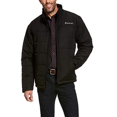 ARIAT Mens Crius Insulated Jacket Coat, Black, Large US