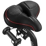 TONBUX Oversized Bike Seat for Men Women Comfort,Wide Bike Seat Cushion Replacement, Breathable Corfortable Bicycle Seat Saddle Compatible with Peloton/Exercise/Stationary/Electric/Cruiser Bikes