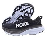 HOKA ONE ONE Bondi 8 Womens Shoes Size 9.5, Color: Black/White/Black