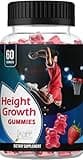 Jadee Height Growth for Kids Calcium Gummies Vitamin D, C, K2, Magnesium, Zinc, Ashwagandha, L-Arginine - Growth Vitamins for Teens Height Ages 5-20 - Bone Strength & Development Supplement