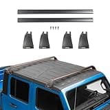 Hooke Road for Jeep Roof Rack Cross Bars Kayak Watercraf Cargo Carriers Compatible with Jeep Wrangler JK JL Gladiator JT 2007-2025 (4-Door Hard Top)