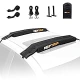 HEYTRIP Universal Soft Roof Rack Pads for Kayak/Surfboard/SUP/Canoe with 15FT Tie-Down Straps and Storage Bag