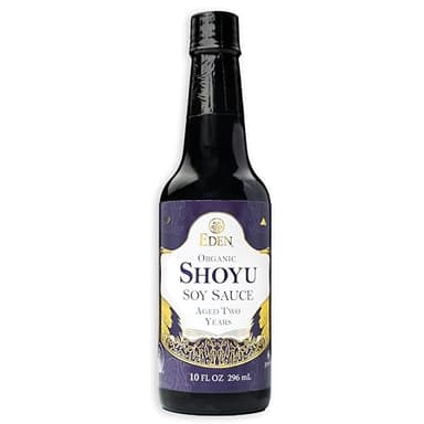 Eden Organic Shoyu Soy Sauce (*NEW*), Artisan Brewed in Japan, Aged 2 Years in Hundred-Year-Old Cypress Wood Barrels, 10 fl oz (296 ml)