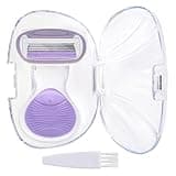 Semjikoy Travel Razor for Women, Mini Portable On The Go Razor, Extra Smooth Razor with Travel Case, Travel Essentials Travel Size Toiletries